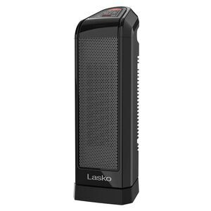 Lasko -  Digital Ceramic Tower Heater with Remote Con Black
